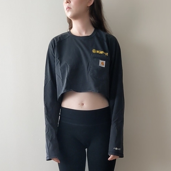 Cropped Carhartt Long-Sleeve Tee - Picture 2 of 4